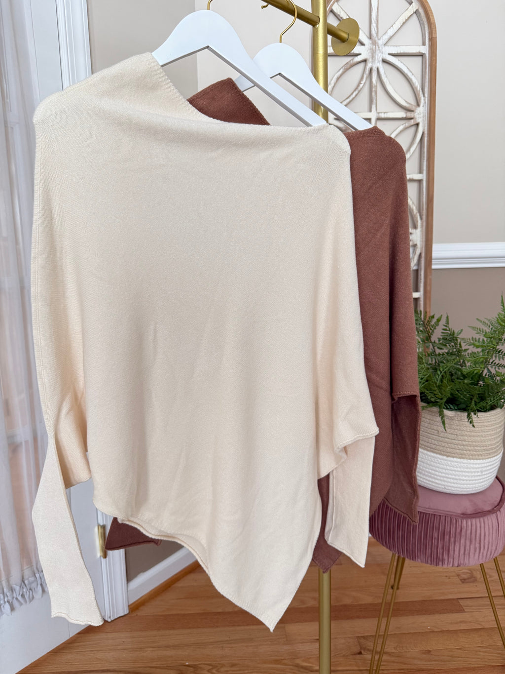 Assymetrical Cashmere-Blend Knit
