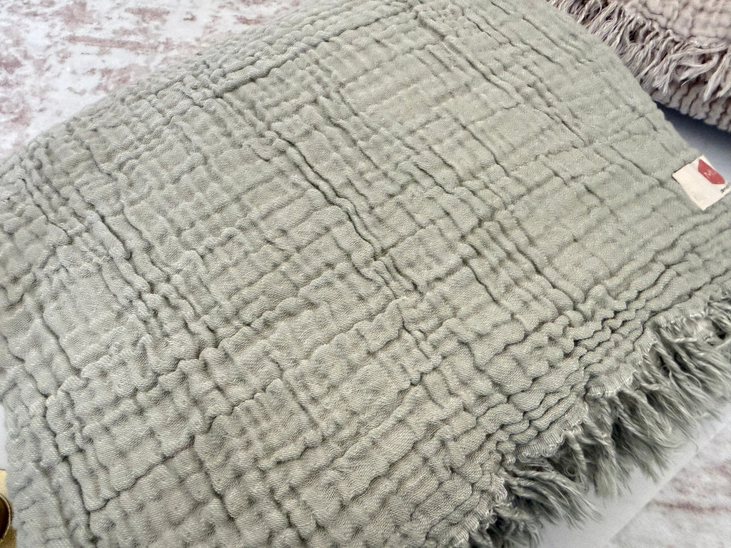 4 Layer Muslin Cotton Throw Blanket