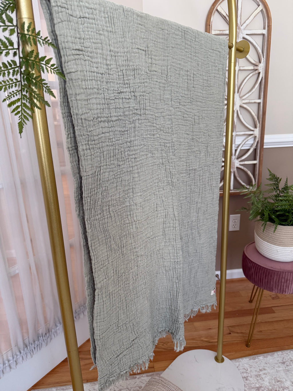 4 Layer Muslin Cotton Throw Blanket