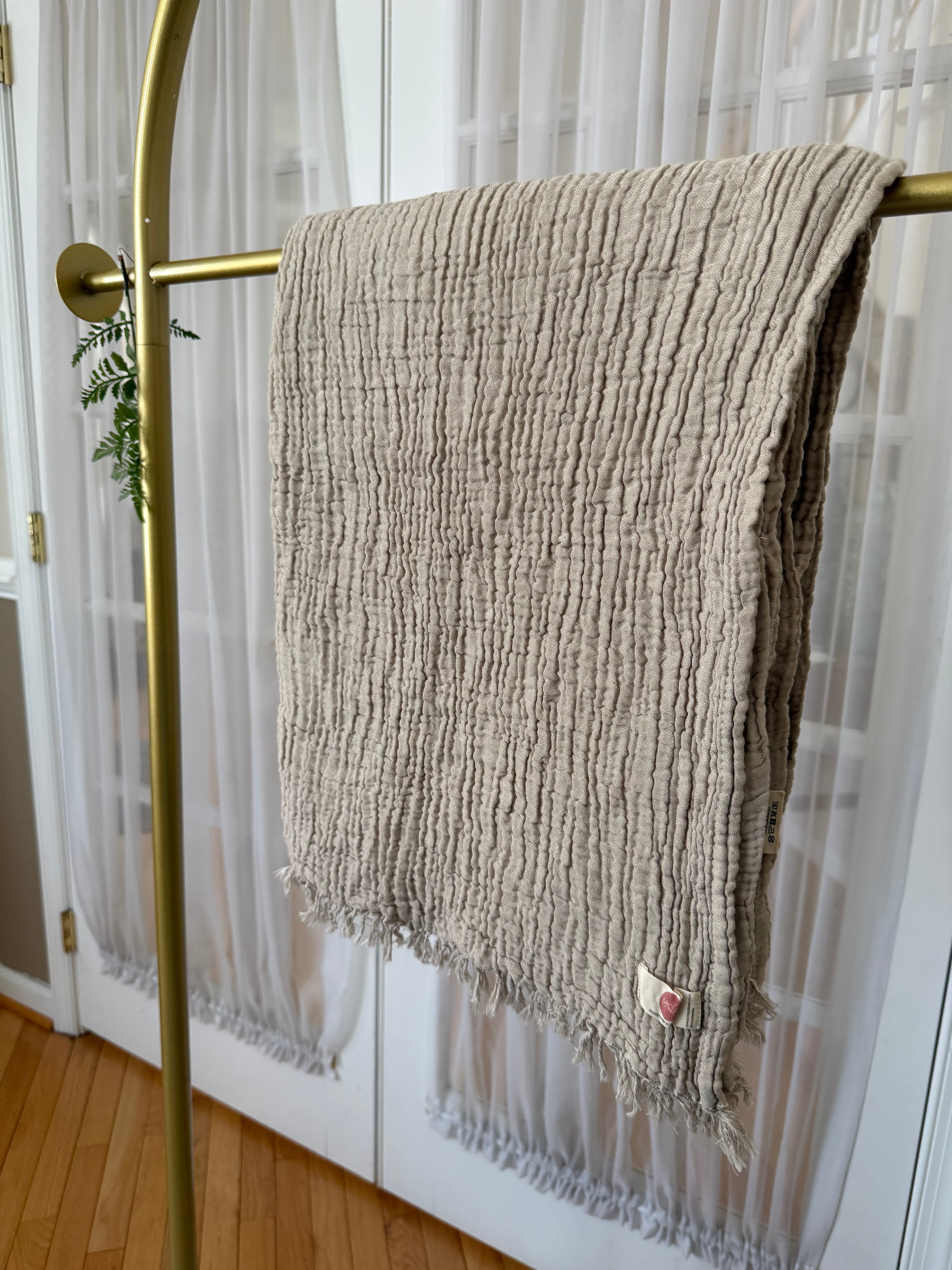 4 Layer Muslin Cotton Throw Blanket