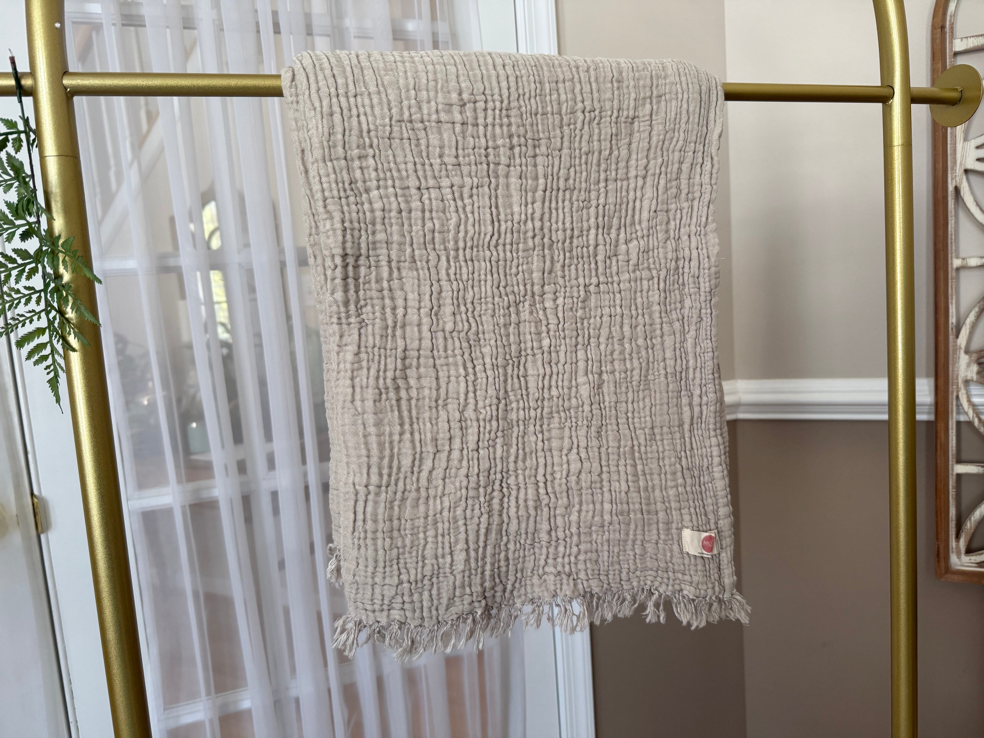 4 Layer Muslin Cotton Throw Blanket