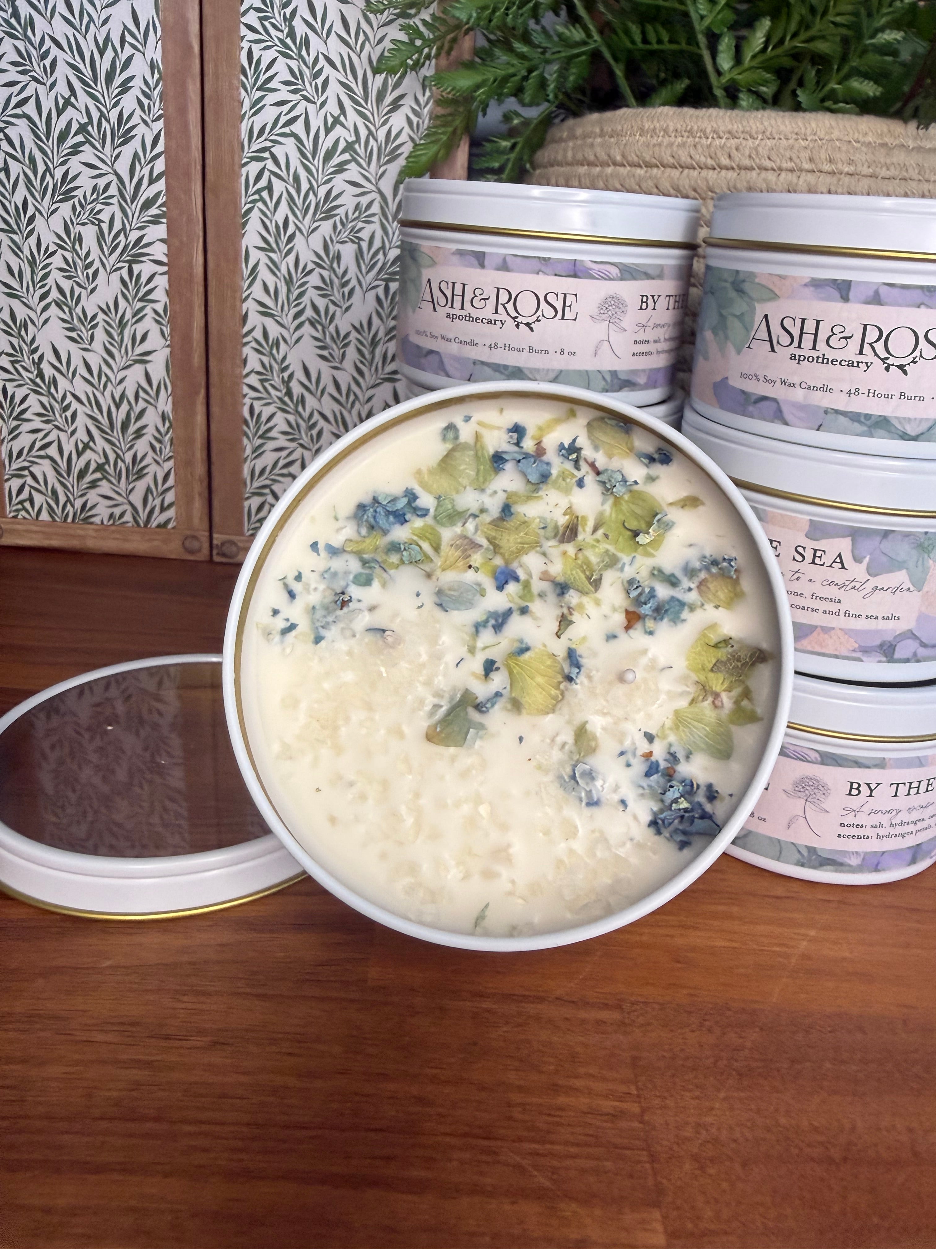 By the Sea - Hydrangea and Sea Salt Candle